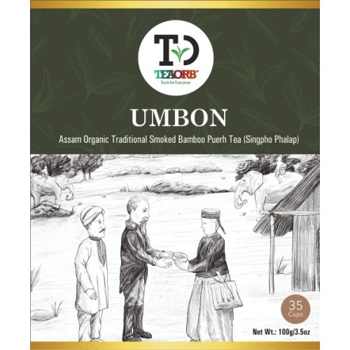 Umbon Singpho Phalap Organic Traditional Dark Tea - 3.5oz/100g